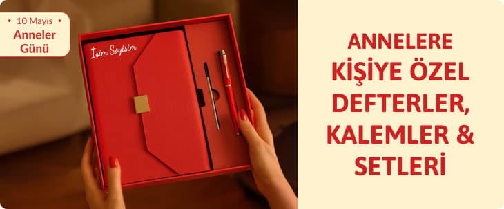 Anneler Günü Kişiye Özel Defter ve Kalem Setleri
