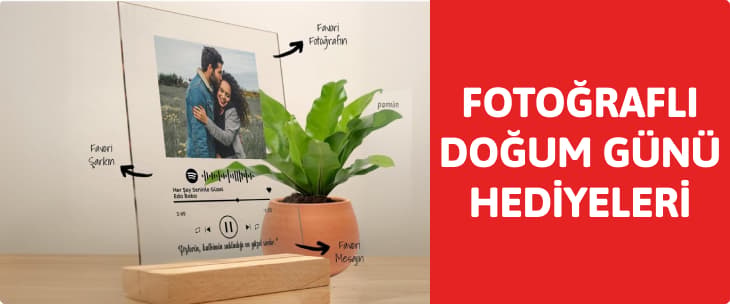 Fotoğraflı Doğum Günü Hediyeleri
