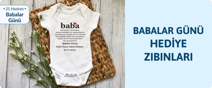 Babalar Günü Hediye Bebek Zıbın