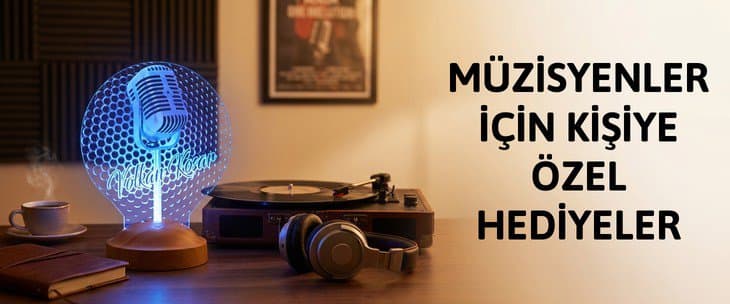 MÜZİSYENLER İÇİN KİŞİYE ÖZEL HEDİYELER