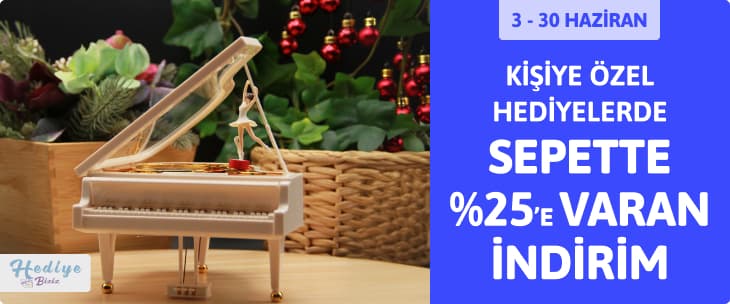 Kişiye Özel Hediyelerde Sepette %25 e varan indirim