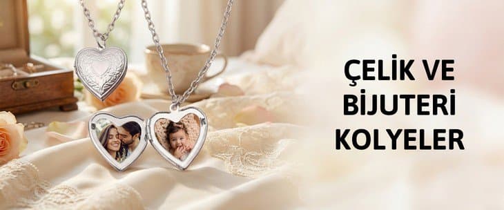 ÇELİK VE BİJUTERİ KOLYELER