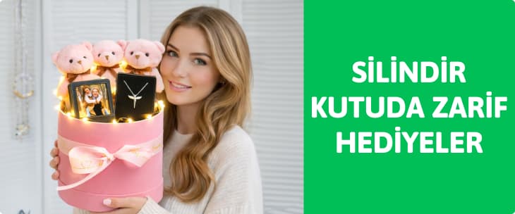 Silindir Kutuda Zarif Hediyeler