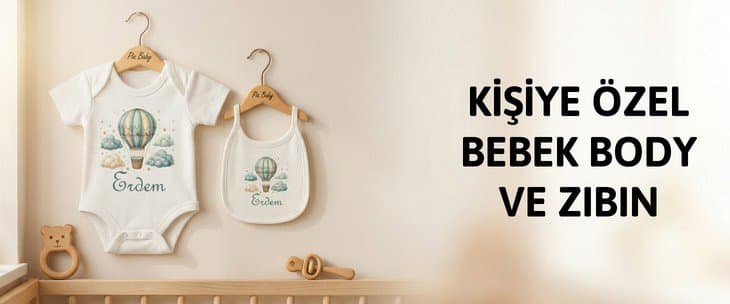 KİŞİYE ÖZEL BEBEK BODY VE ZIBIN