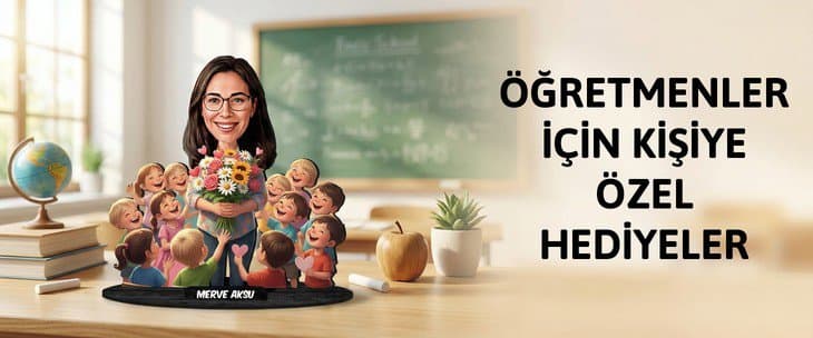 ÖĞRETMENLER İÇİN KİŞİYE ÖZEL HEDİYELER